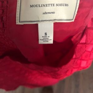 Red fit and flare dress